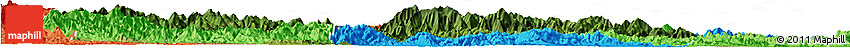 Satellite Horizon Map of Linan, political outside