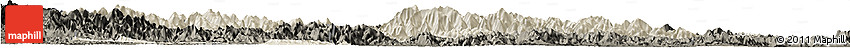 Shaded Relief Horizon Map of Linan, darken