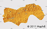 Political Map of Linan, cropped outside