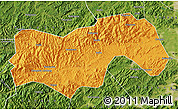 Political Map of Linan, satellite outside