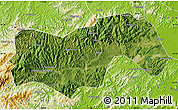 Satellite Map of Linan, physical outside