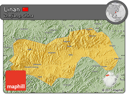 Savanna Style Map of Linan