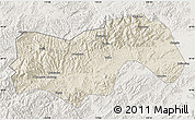Shaded Relief Map of Linan, lighten