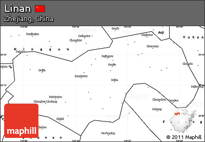 Blank Simple Map of Linan