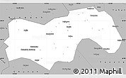 Gray Simple Map of Linan