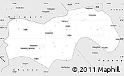 Silver Style Simple Map of Linan