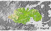 Physical 3D Map of Ninghai, desaturated