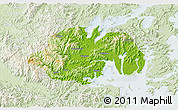 Physical 3D Map of Ninghai, lighten