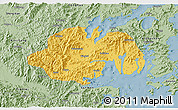Savanna Style 3D Map of Ninghai