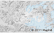 Silver Style 3D Map of Ninghai