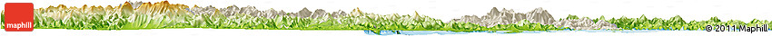 Shaded Relief Horizon Map of Ninghai, physical outside Shaded Relief Horizon Map of Ninghai, physical outside
