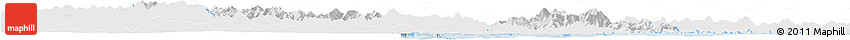 Silver Style Horizon Map of Ninghai, single color outside