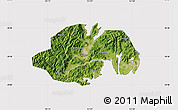 Satellite Map of Ninghai, cropped outside