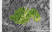 Satellite Map of Ninghai, desaturated