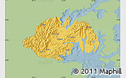 Savanna Style Map of Ninghai, single color outside