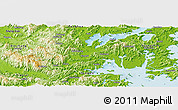 Physical Panoramic Map of Ninghai