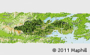 Satellite Panoramic Map of Ninghai, physical outside