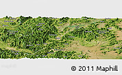 Satellite Panoramic Map of Ninghai