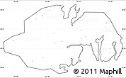 Blank Simple Map of Ninghai, cropped outside, no labels