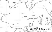 Blank Simple Map of Ninghai