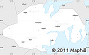 Silver Style Simple Map of Ninghai