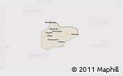 Shaded Relief 3D Map of Pinghu, cropped outside
