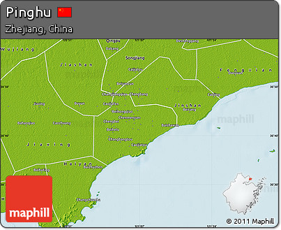 Physical Map of Pinghu