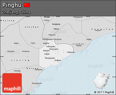 Silver Style Map of Pinghu