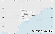 Silver Style Map of Pinghu, single color outside