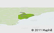 Physical Panoramic Map of Pinghu, lighten
