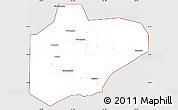 Classic Style Simple Map of Pinghu, cropped outside