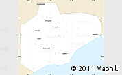 Classic Style Simple Map of Pinghu, single color outside