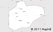 Silver Style Simple Map of Pinghu, cropped outside