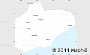 Silver Style Simple Map of Pinghu, single color outside