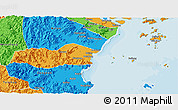 Political 3D Map of Pingyang