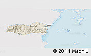Shaded Relief 3D Map of Pingyang, single color outside