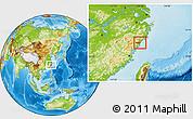 Physical Location Map of Pingyang