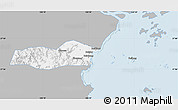 Gray Map of Pingyang, single color outside