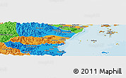 Political Panoramic Map of Pingyang