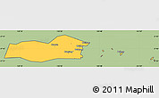 Savanna Style Simple Map of Pingyang, cropped outside