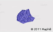 Political 3D Map of Pujiang, cropped outside