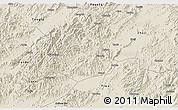 Shaded Relief 3D Map of Pujiang