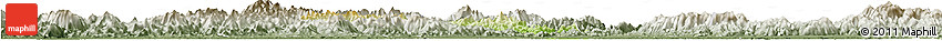 Physical Horizon Map of Pujiang, semi-desaturated