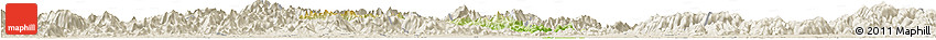 Physical Horizon Map of Pujiang, shaded relief outside