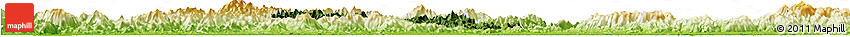 Satellite Horizon Map of Pujiang, physical outside
