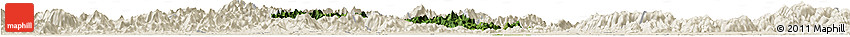 Satellite Horizon Map of Pujiang, shaded relief outside