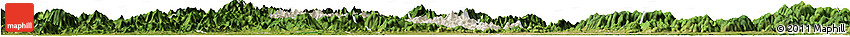 Shaded Relief Horizon Map of Pujiang, satellite outside Shaded Relief Horizon Map of Pujiang, satellite outside