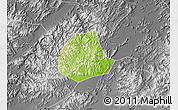 Physical Map of Pujiang, desaturated