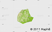 Physical Map of Pujiang, single color outside