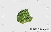 Satellite Map of Pujiang, single color outside
